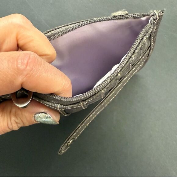 Mosey Greige lavender ID card Wallet with Snail logo - Picture 3 of 5